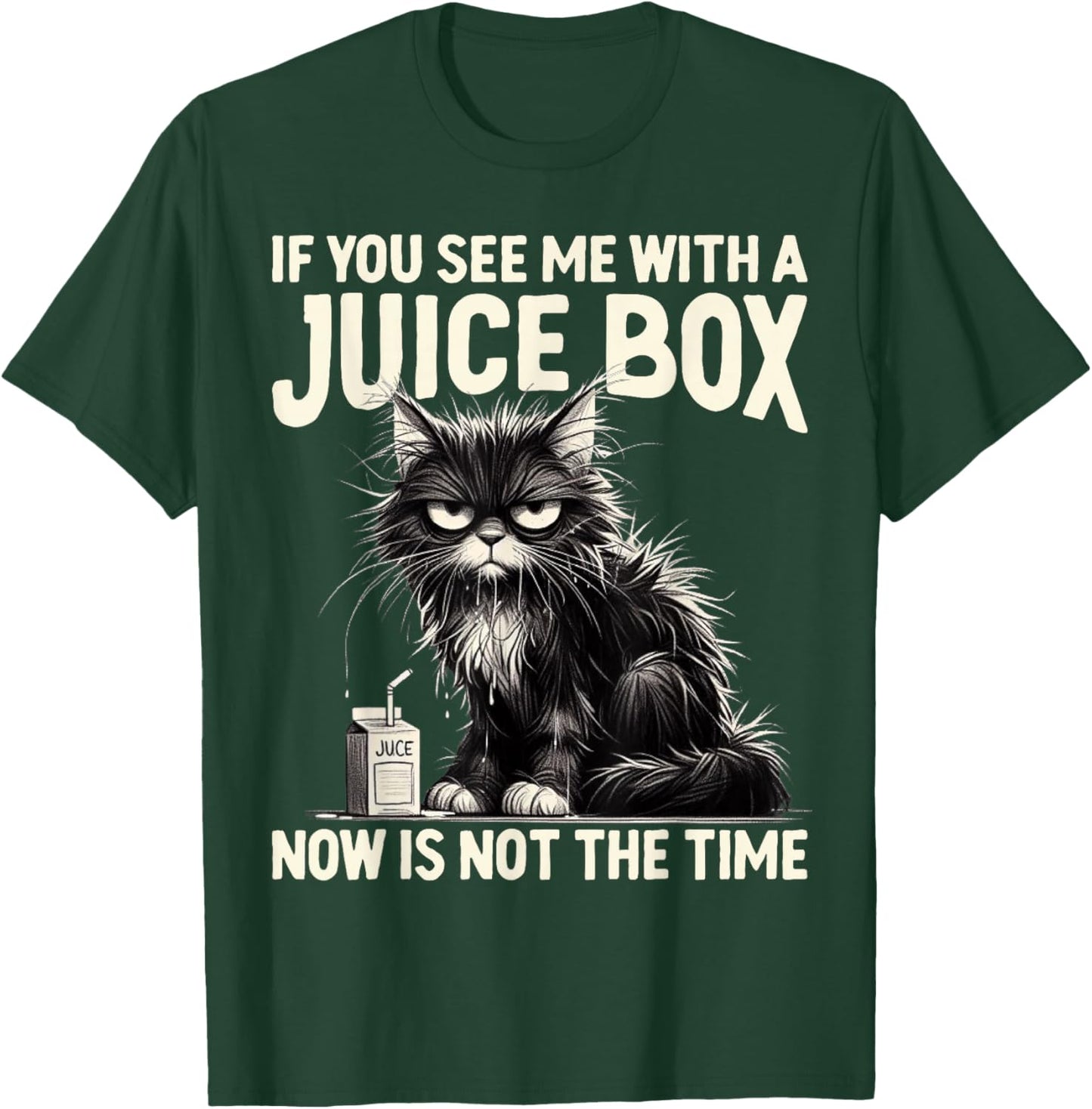 Funny T1D Cat Blood diabetes type 1 Diabetic warrior T-Shirt - T-Shirt | Forest