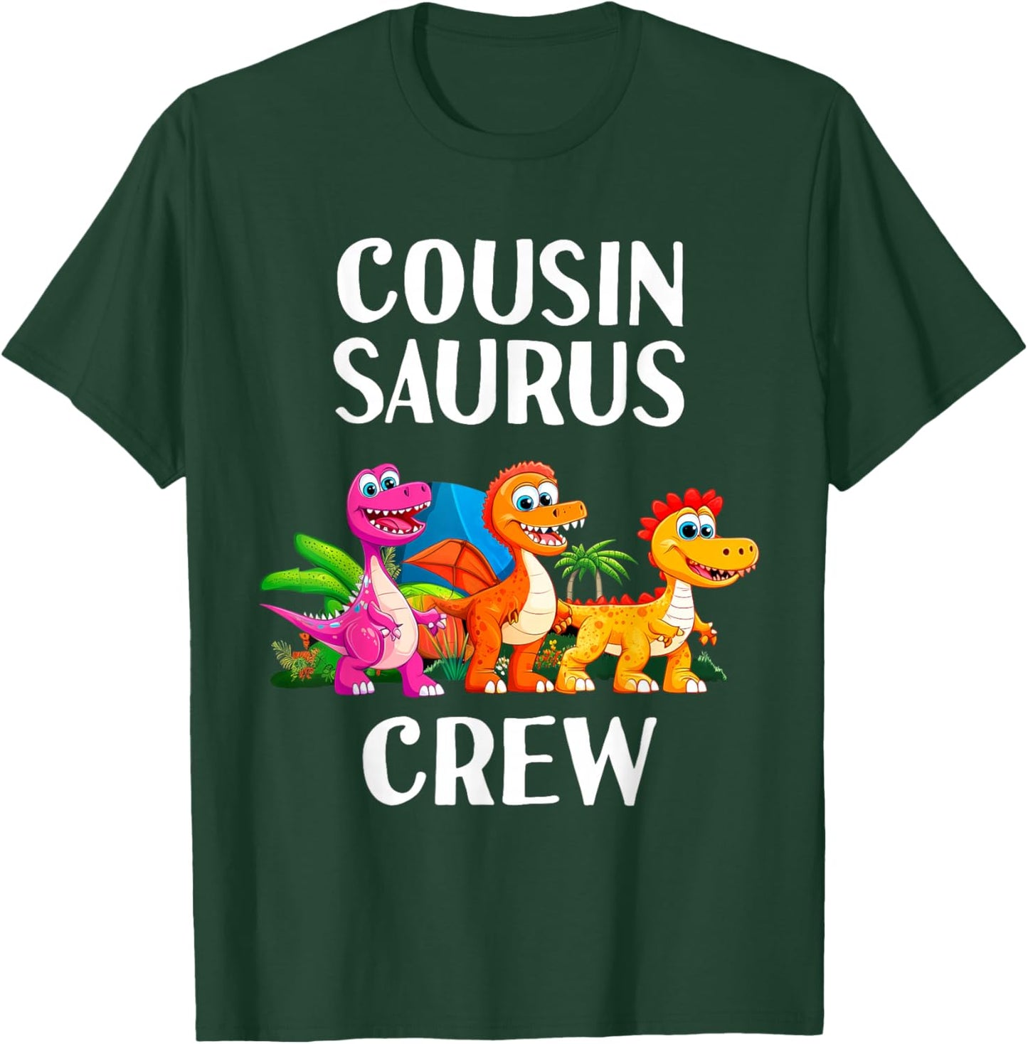 Cousin Crew Saurus Dinosaur Matching Toddlers Kids Dino T-Shirt - T-Shirt | Forest