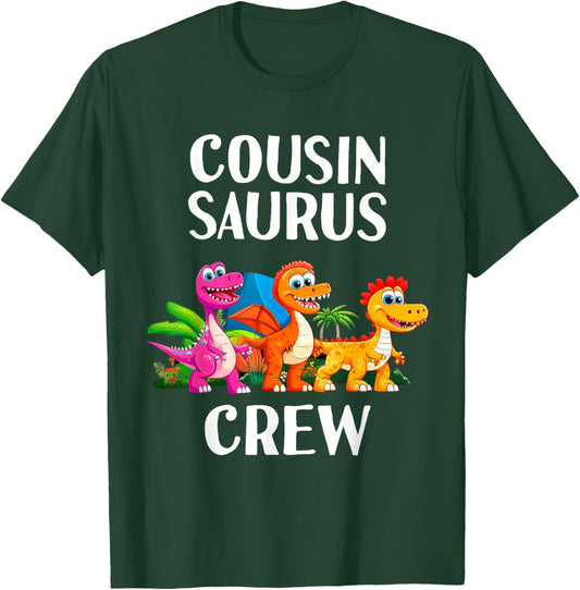 Cousin Crew Saurus Dinosaur Matching Toddlers Kids Dino T-Shirt - T-Shirt | Forest