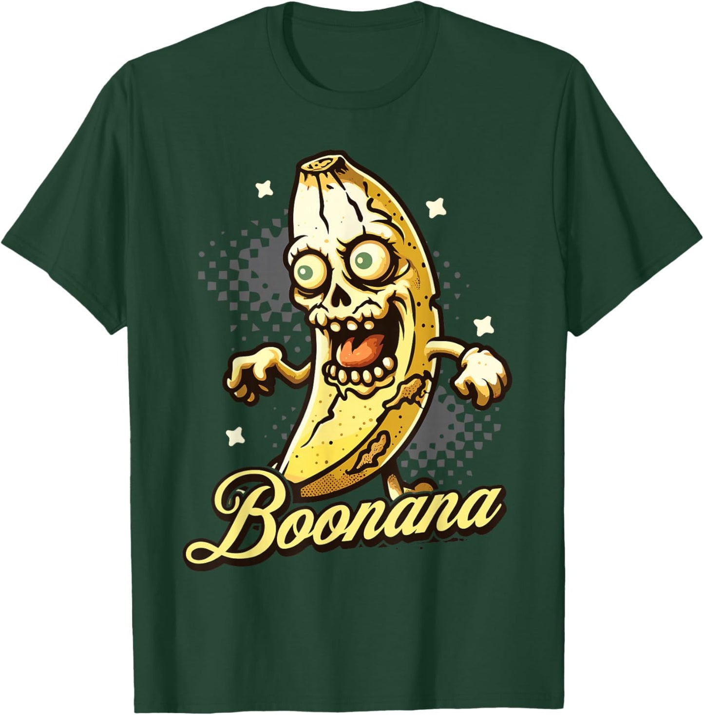 Funny Banana Zombie Boonana Scary Zombies T-Shirt - T-Shirt | Forest
