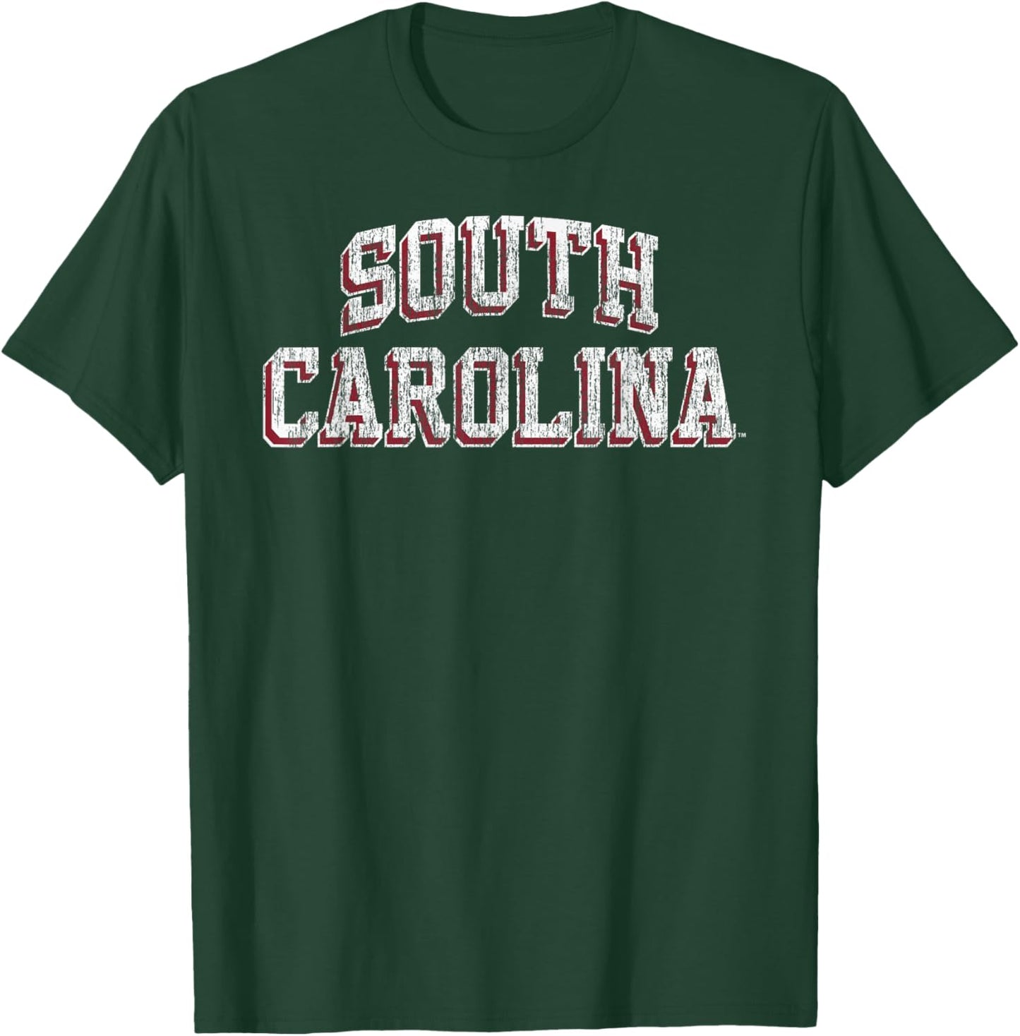 South Carolina Gamecocks Retro Arch Officially Licensed T-Shirt - T-Shirt | Forest