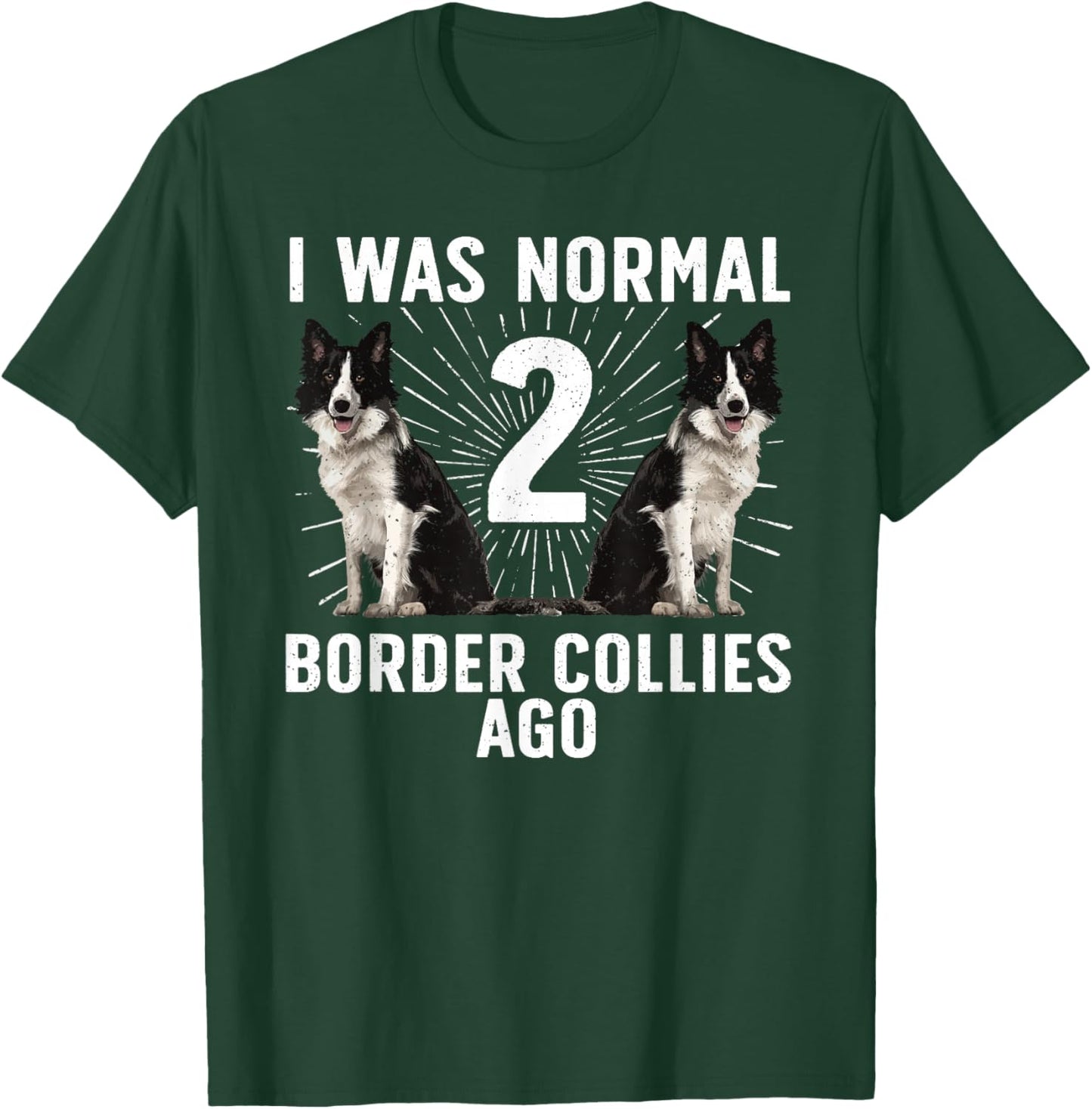 Border Collie Art Women Kids Border Collie Lover T-Shirt - T-Shirt | Forest