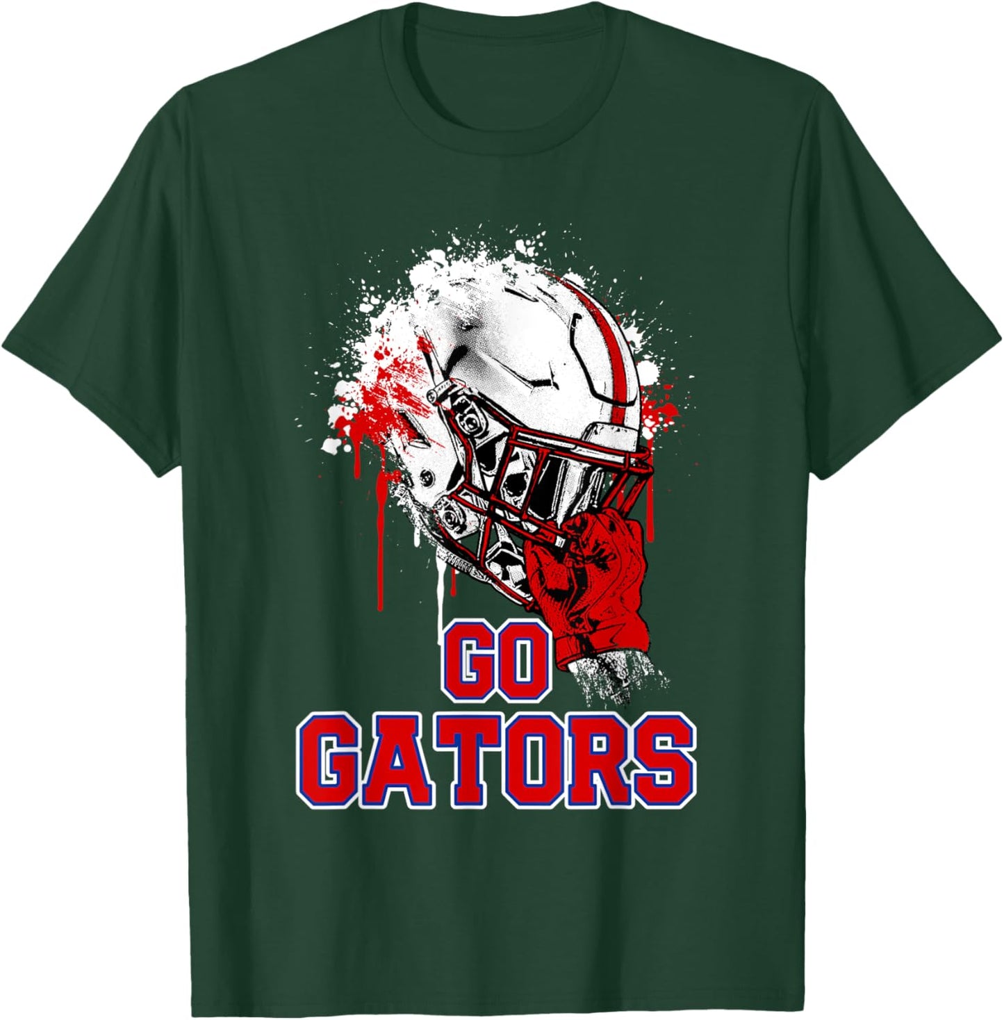 Dickinson Gators Rising Helmet GO! T-Shirt - T-Shirt | Forest