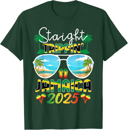 Jamaica Reunion Family Friends Trip 2025 Birthday Squad T-Shirt - T-Shirt | Forest