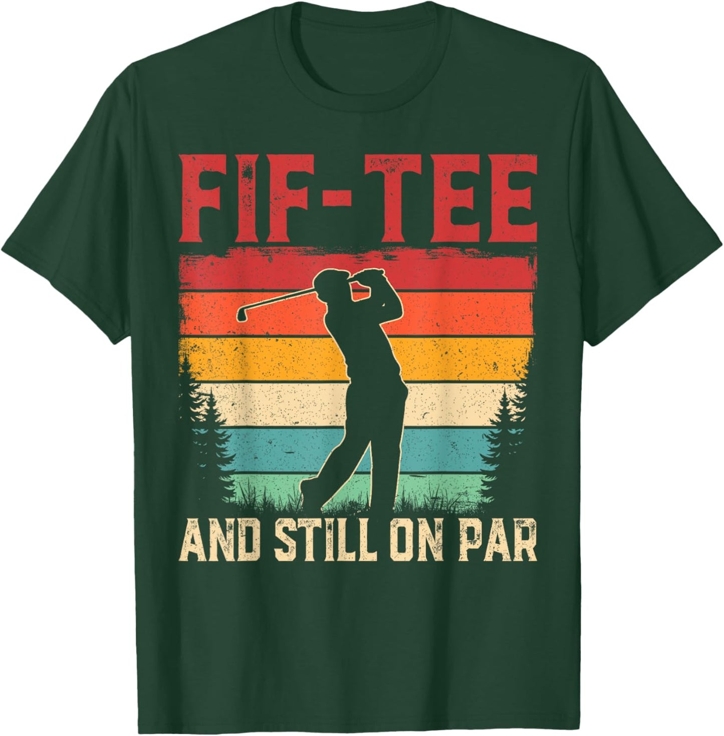 Retro Vintage Funny Golfer Gifts - 50th Birthday Golf T-Shirt - T-Shirt | Forest