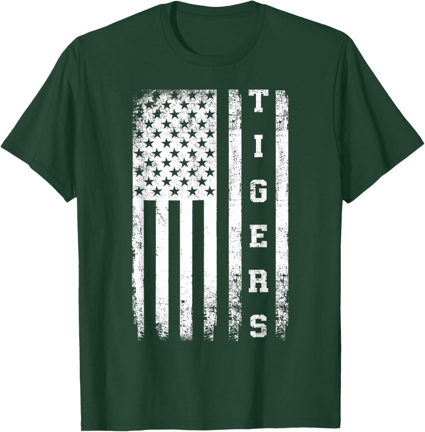 Tigers School Sports Fan Team Spirit Mascot Cute T-Shirt - T-Shirt | Forest