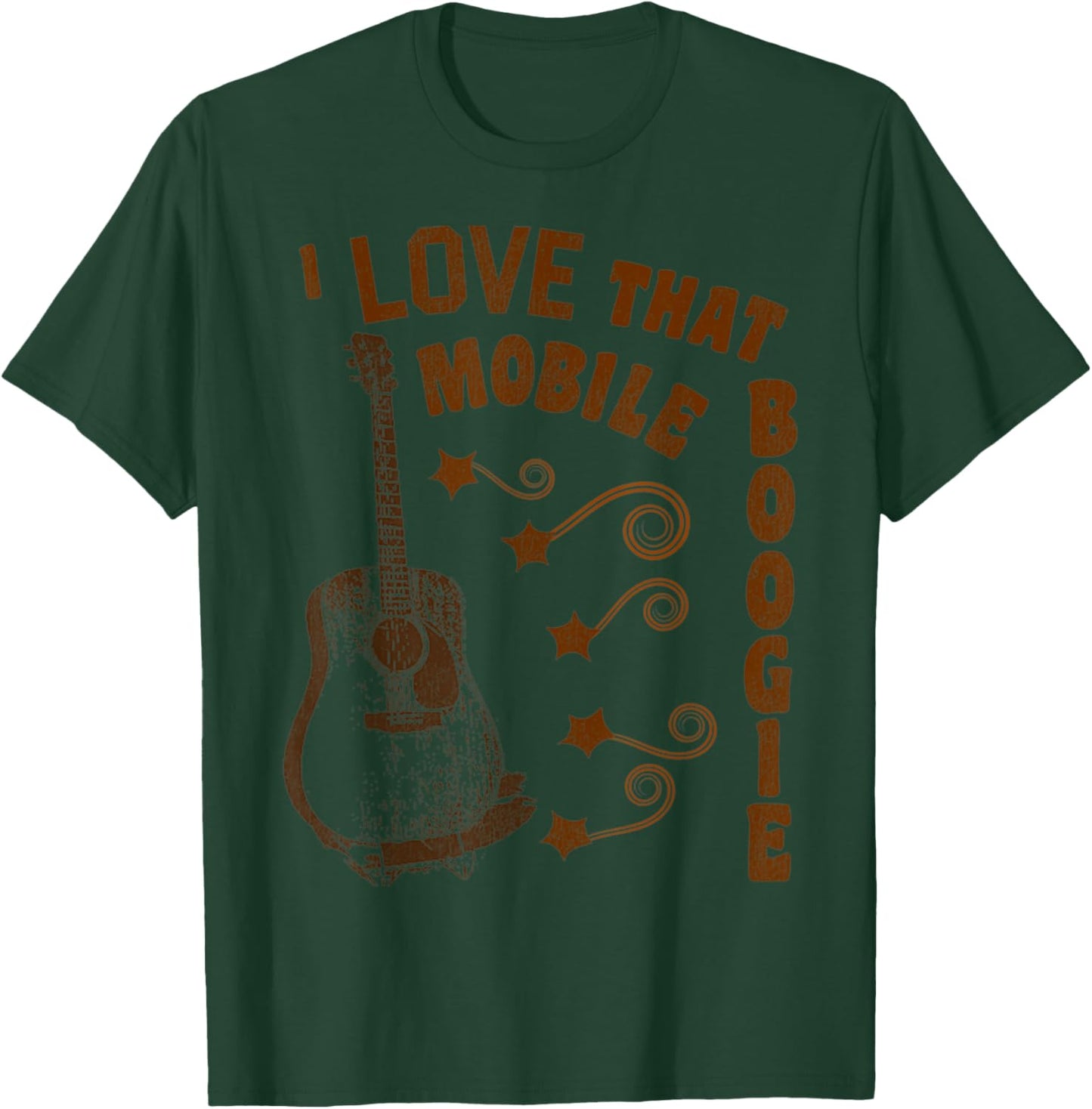 Vintage I Love That Mobile Boogie Retro Music Classic Style T-Shirt - T-Shirt | Forest