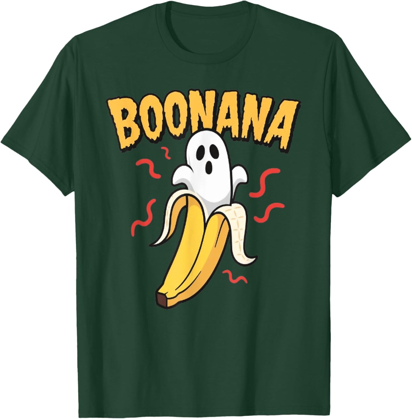 Funny Boonana Halloween Banana Ghost T-Shirt - T-Shirt | Forest