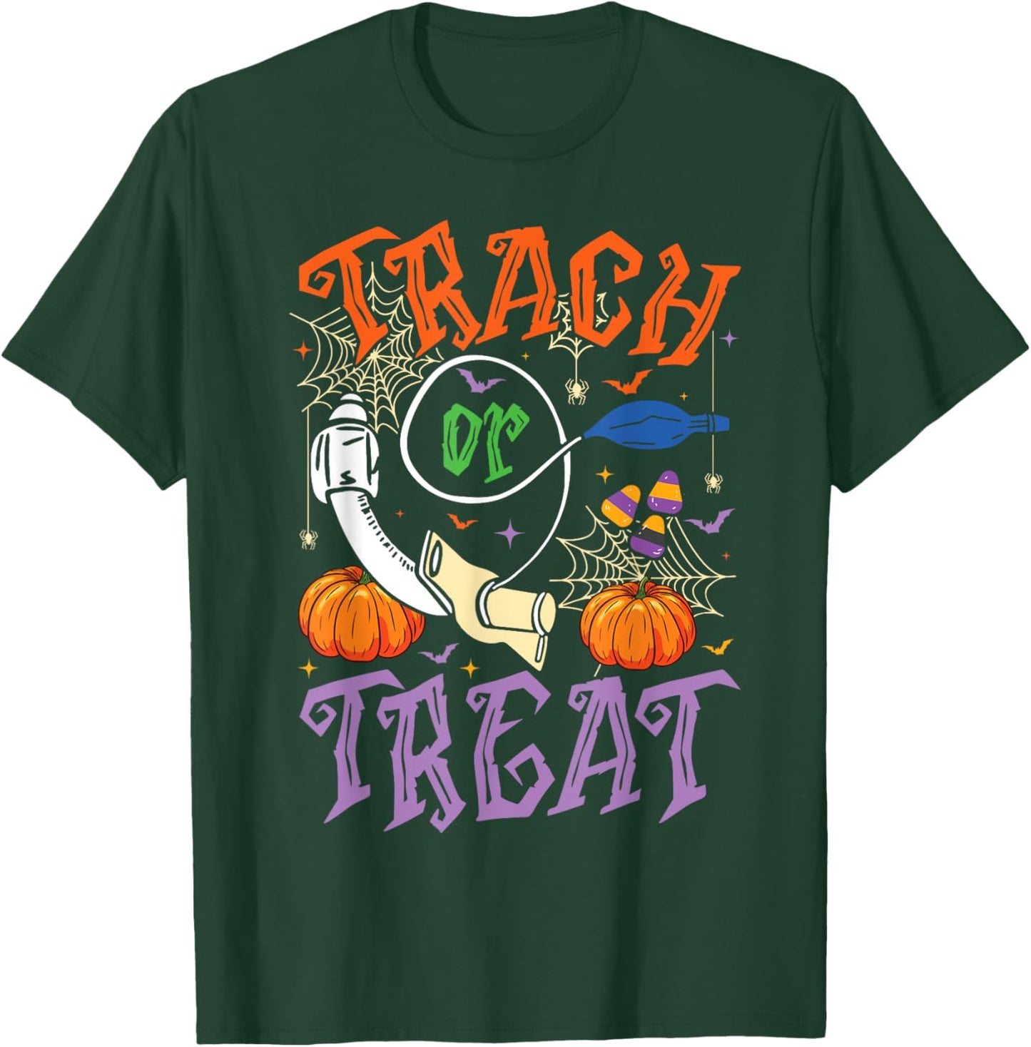 Respiratory Therapist Trach or Treat ICU RN Halloween Nurse T-Shirt - T-Shirt | Forest