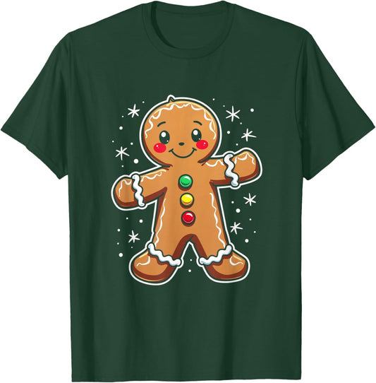 Gingerbread Man Holiday T-Shirt - T-Shirt | Forest