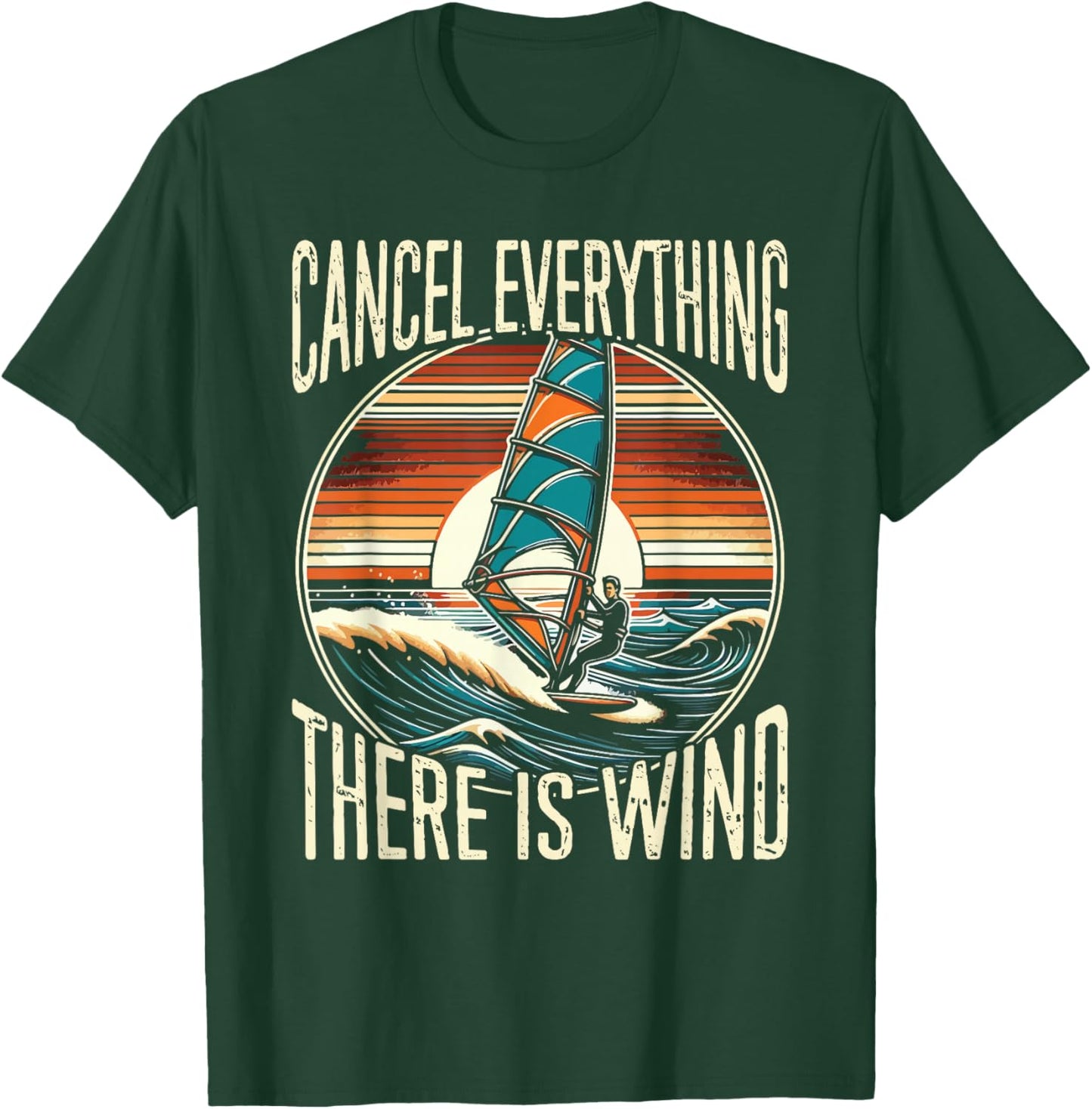 Windsurfer, Windsurfing, Funny T-Shirt - T-Shirt | Forest
