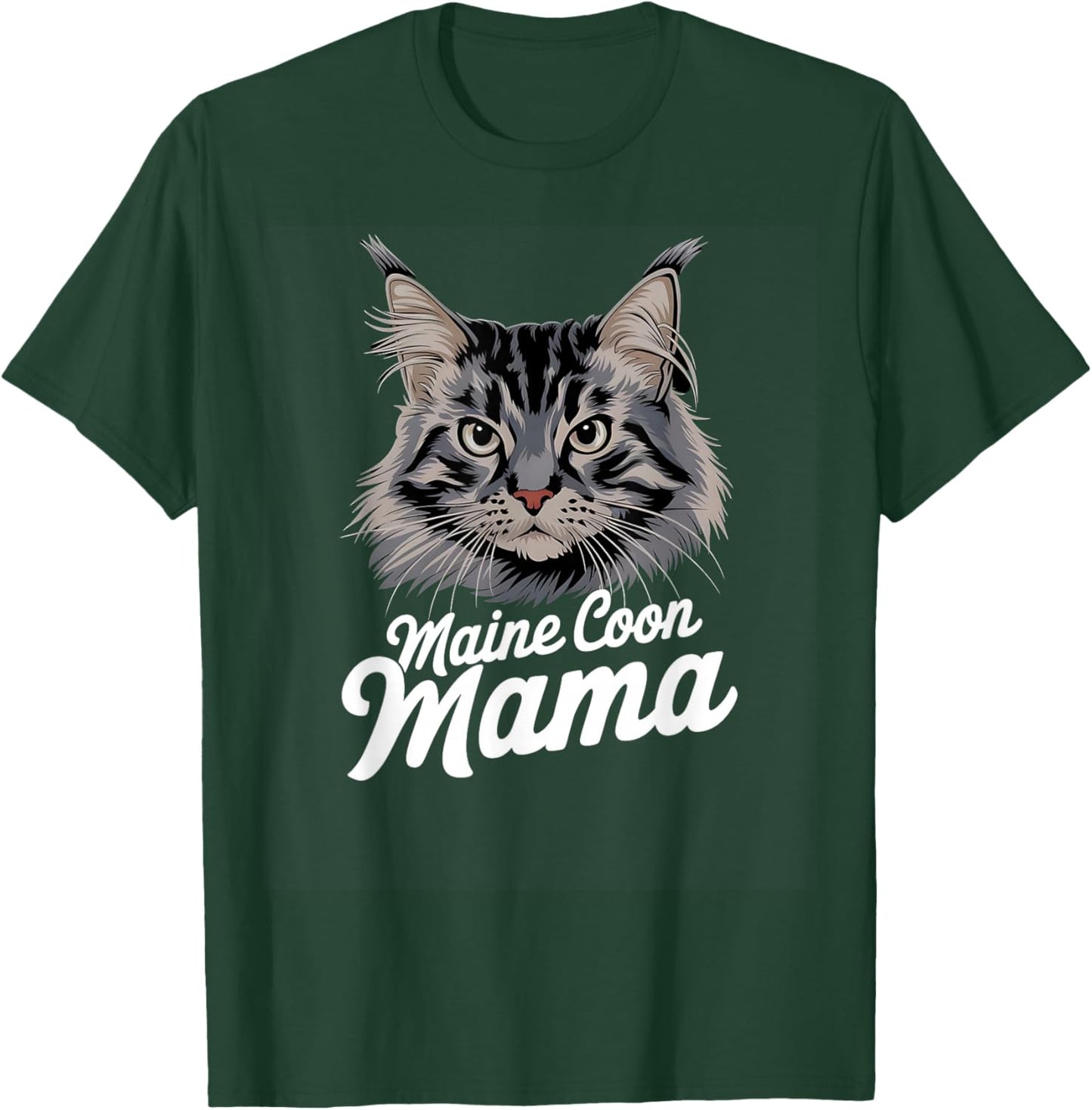 Maine Coon Mama Cat T-Shirt - T-Shirt | Forest