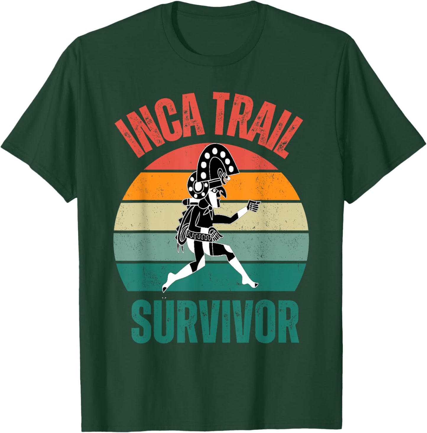 Peru Machu Picchu Inca Trail survivor Cusco Cuzco 2024 2025 T-Shirt - T-Shirt | Forest
