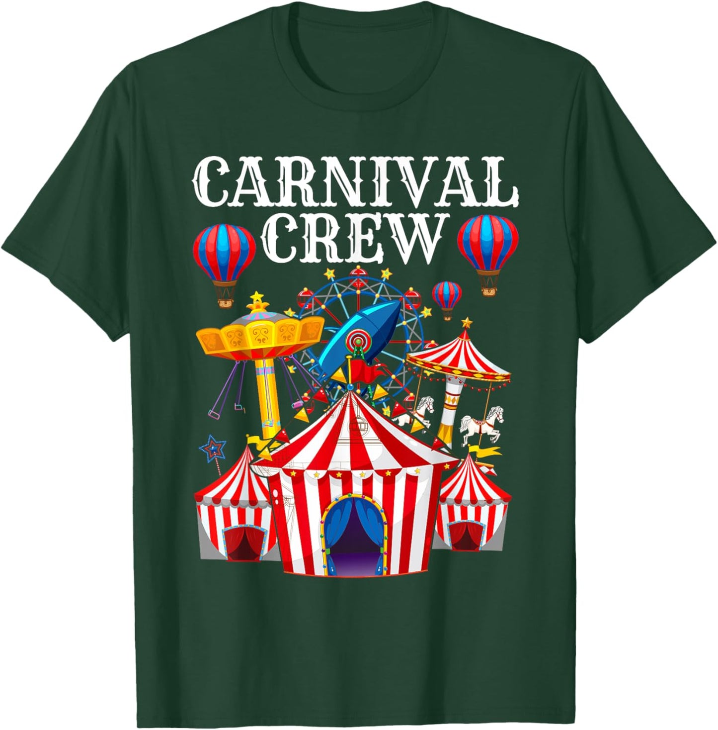 Carnival Crew for Carnival Birthday & Carnival Theme Party T-Shirt - T-Shirt | Forest