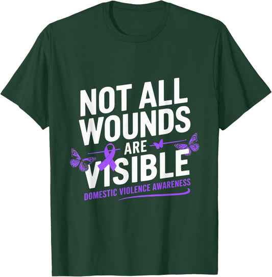 By The Grace Of God I'm A Survivor DV Awareness Month T-Shirt - T-Shirt | Forest