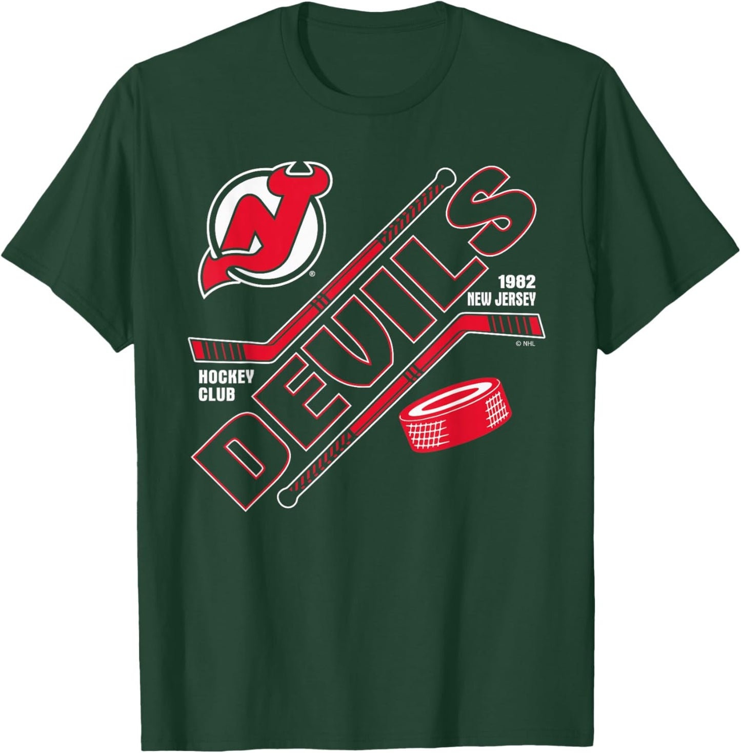 New Jersey Devils Force Black Officially Licensed T-Shirt - T-Shirt | Forest