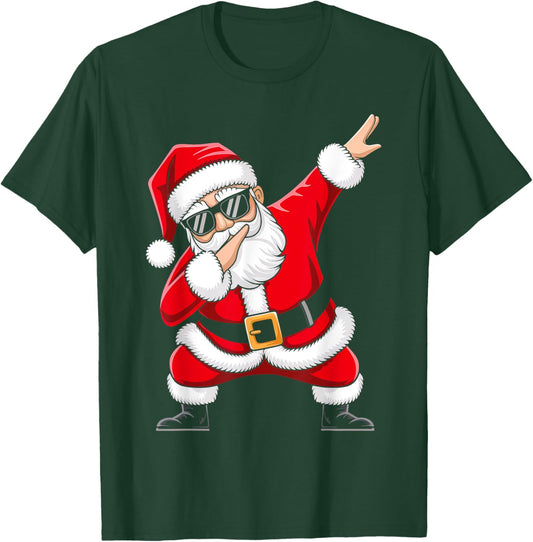 Kids Santa Shirt For Boys Toddler Funny Christmas Pajamas T-Shirt - T-Shirt | Forest