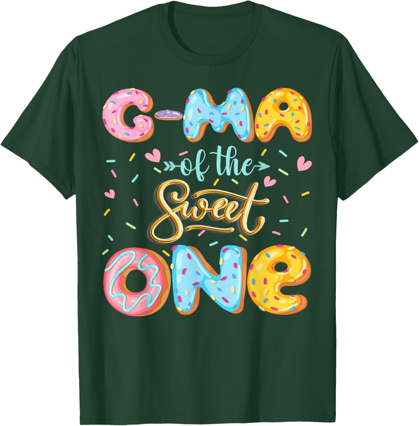 G-Ma Of The Sweet One 1St Birthday Girl Donut Lover T-Shirt - T-Shirt | Forest
