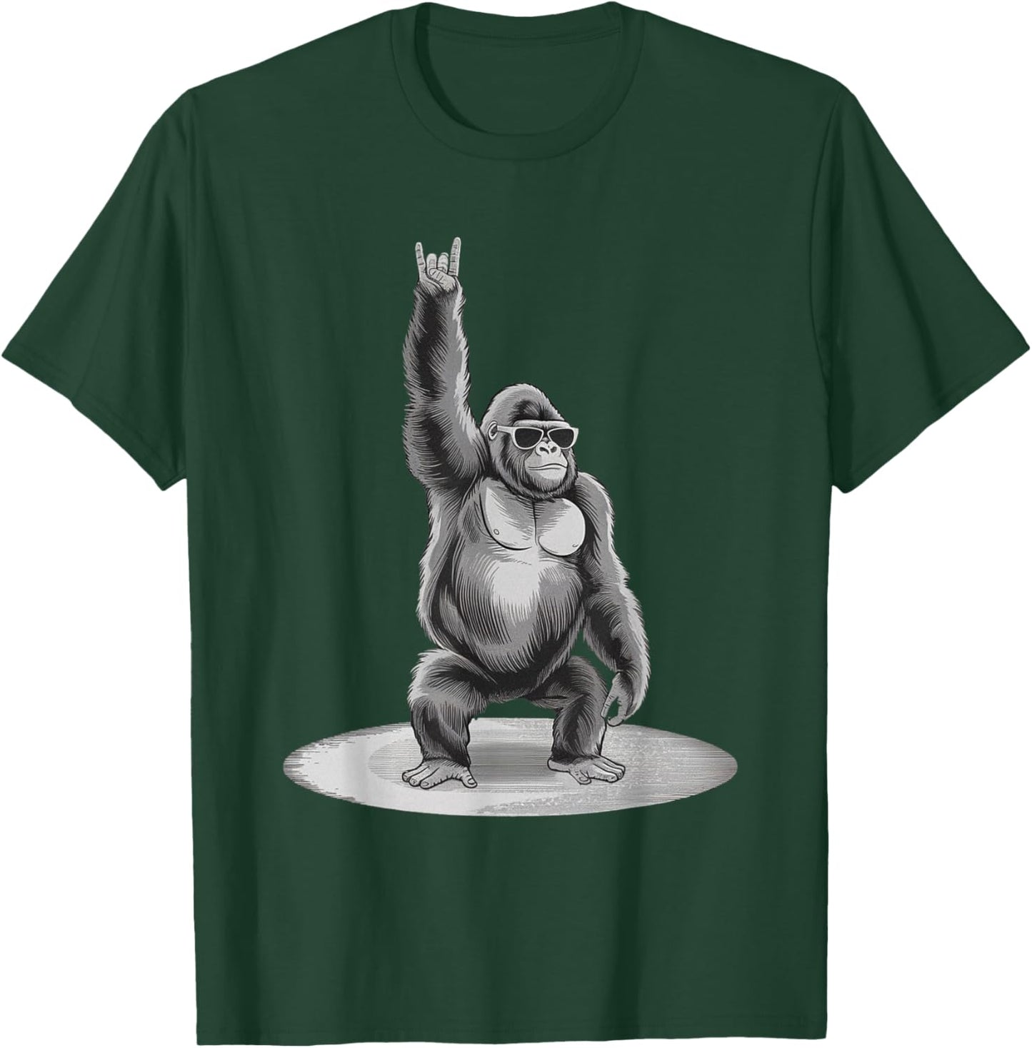 Gorilla Rock Music Boys Kids Men Gorilla Vintage Animal T-Shirt - T-Shirt | Forest