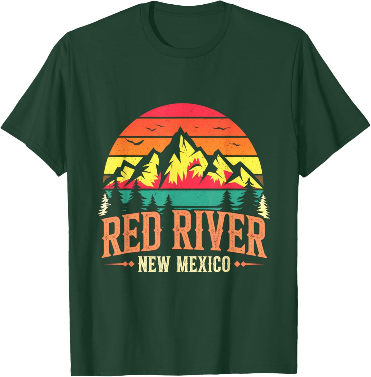Red River New Mexico - Outdoor Adventure Travel T-Shirt - T-Shirt | Forest