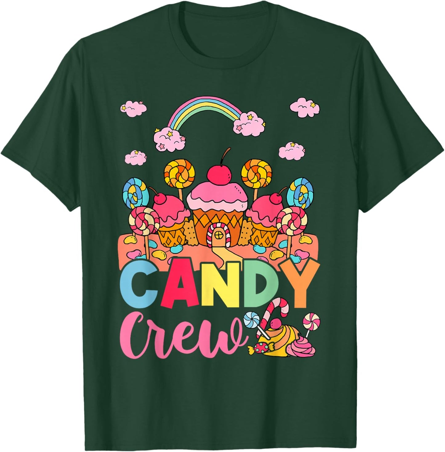 Candy Land Candy Crew Decorations Sweetie Candy Squad T-Shirt - T-Shirt | Forest