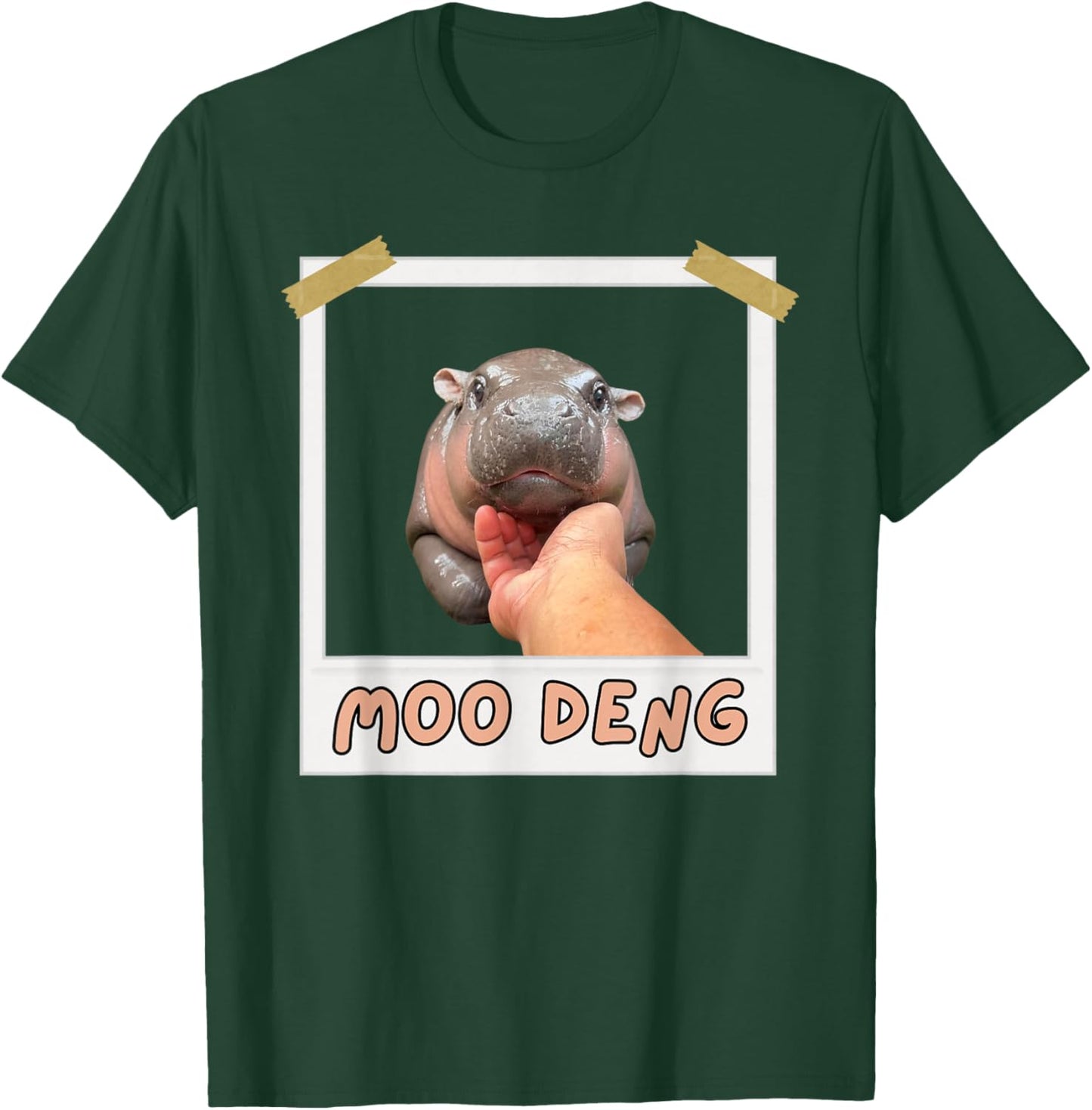 Moo-Deng Baby Pygmy Hippo Cute Zoo For Family T-Shirt - T-Shirt | Forest