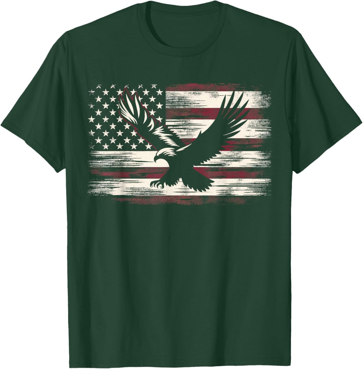 Bald Eagle 4th of July Christmas American T-Shirt - T-Shirt | Forest