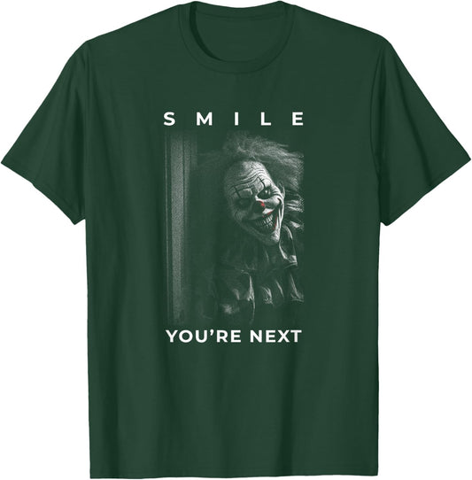 Smile You're Next - Sinister Halloween Clown T-Shirt - T-Shirt | Forest