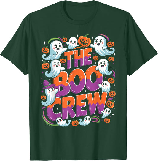 Halloween Trick Treat Ghost The Boo Crew T-Shirt - T-Shirt | Forest
