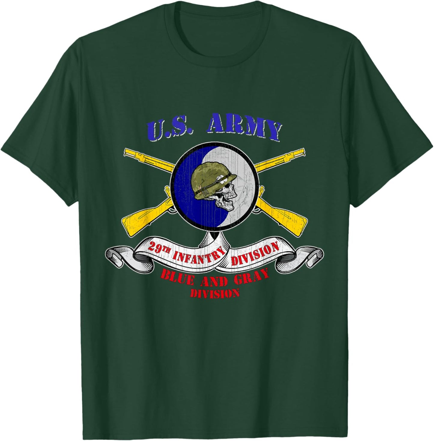 29th Infantry Division 29th ID Veteran Fort Belvoir Virginia T-Shirt - T-Shirt | Forest