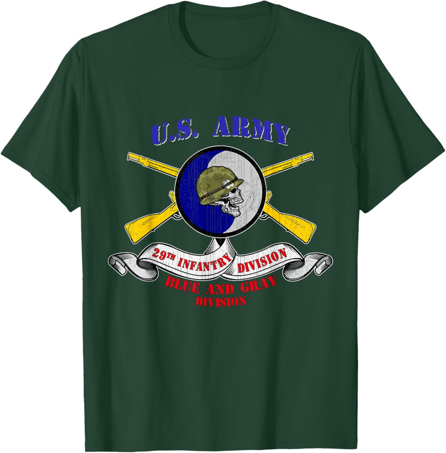 29th Infantry Division 29th ID Veteran Fort Belvoir Virginia T-Shirt - T-Shirt | Forest