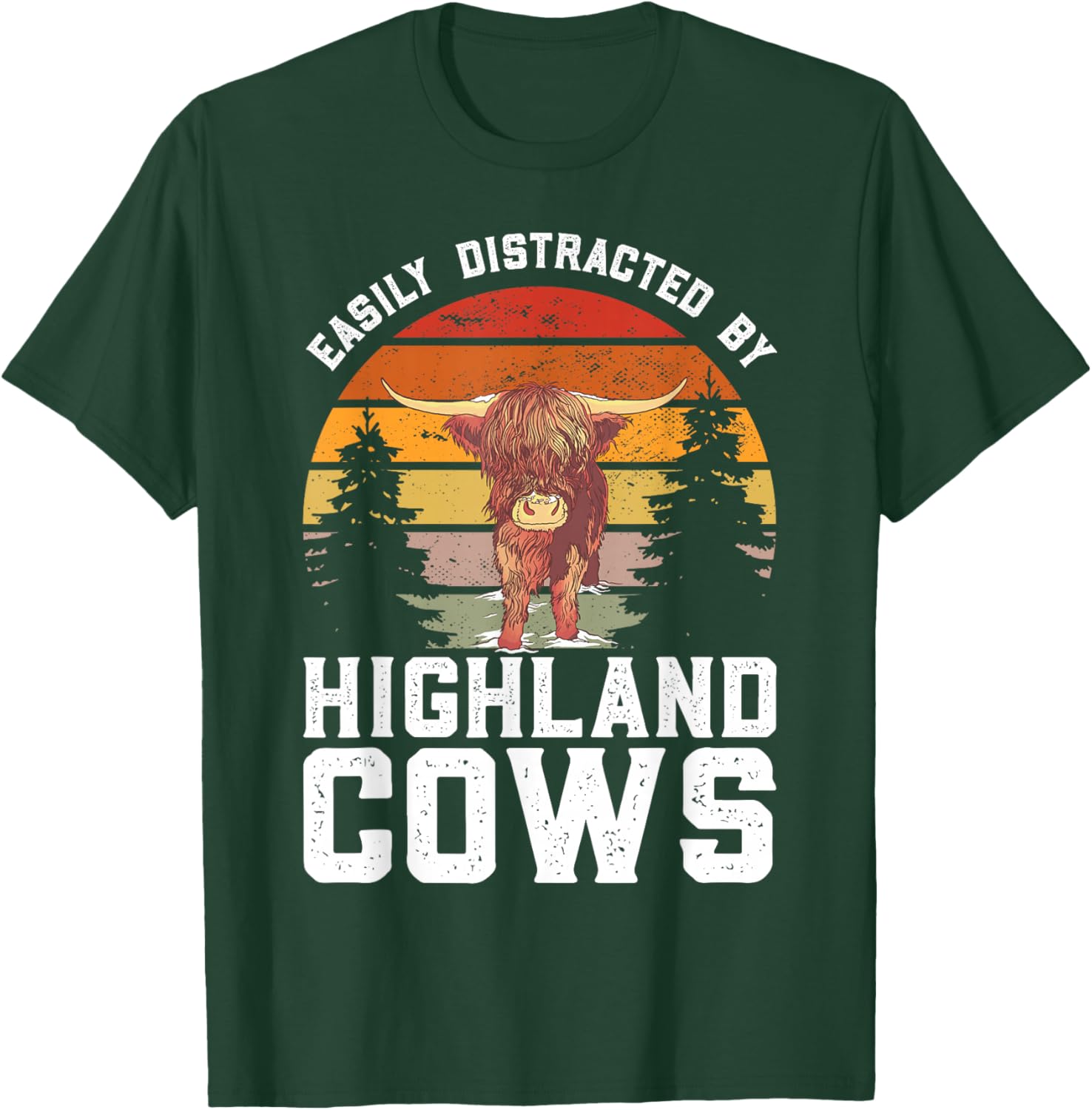Highland Cow T-Shirt - T-Shirt | Forest