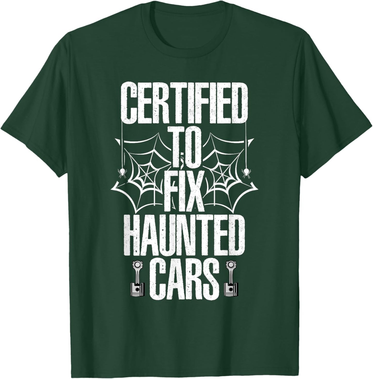 Mechanic Halloween Creepy Car Garage Spooky T-Shirt - T-Shirt | Forest