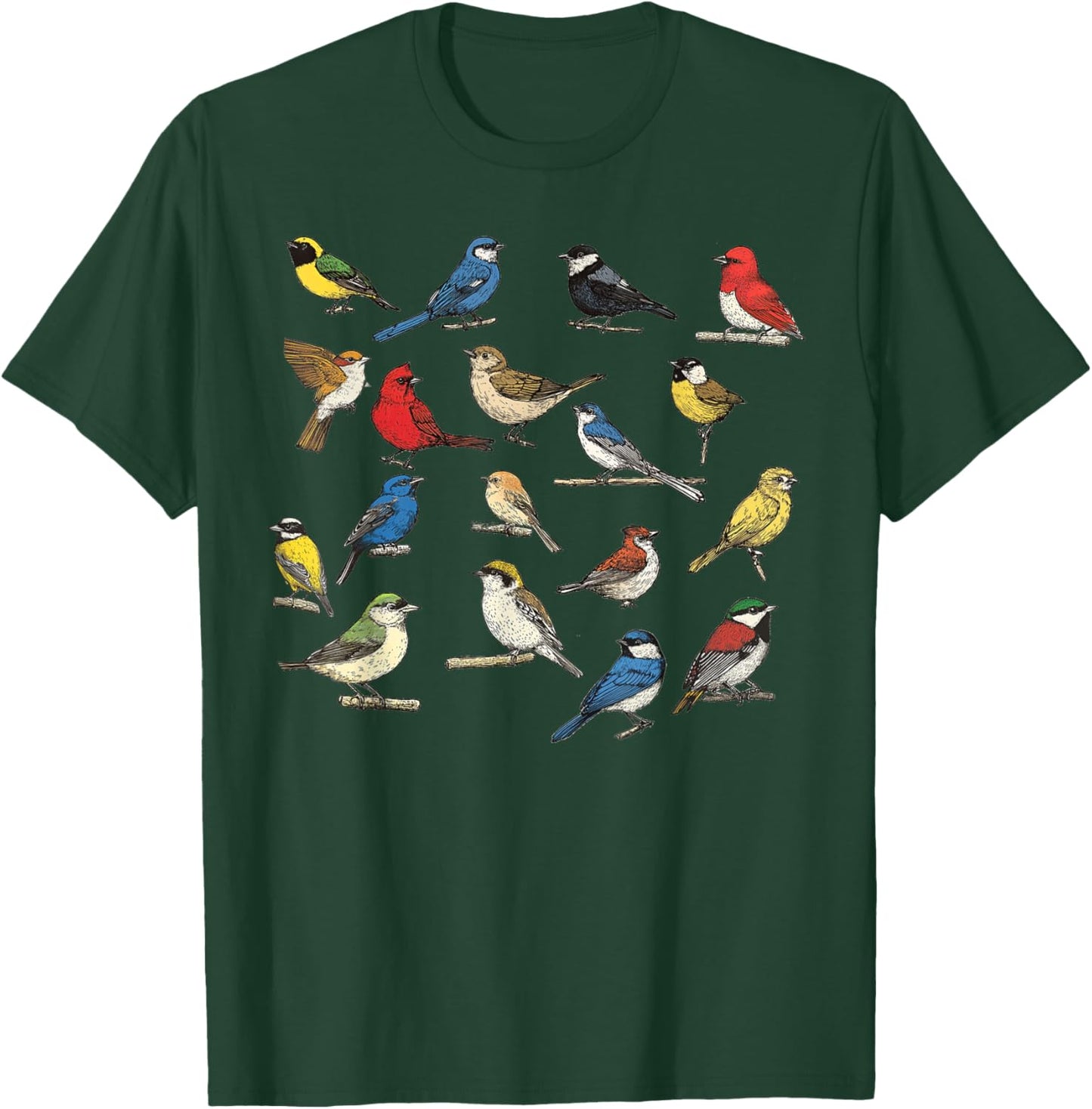Birds Lover Watching for Watcher Bird Cool Birdwatching T-Shirt - T-Shirt | Forest