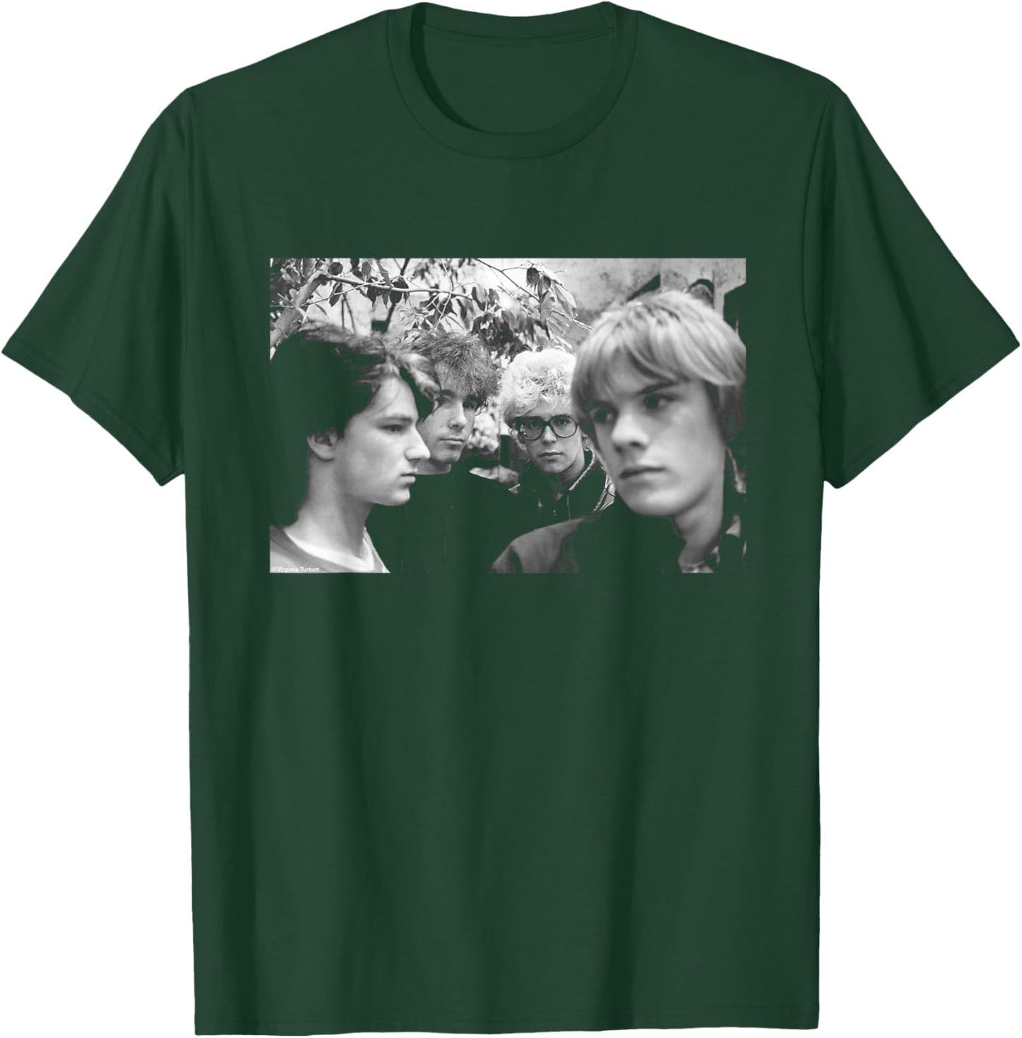 U2 Band Portrait Holland Boy Tour 1980 by Virginia Turbett T-Shirt - T-Shirt | Forest