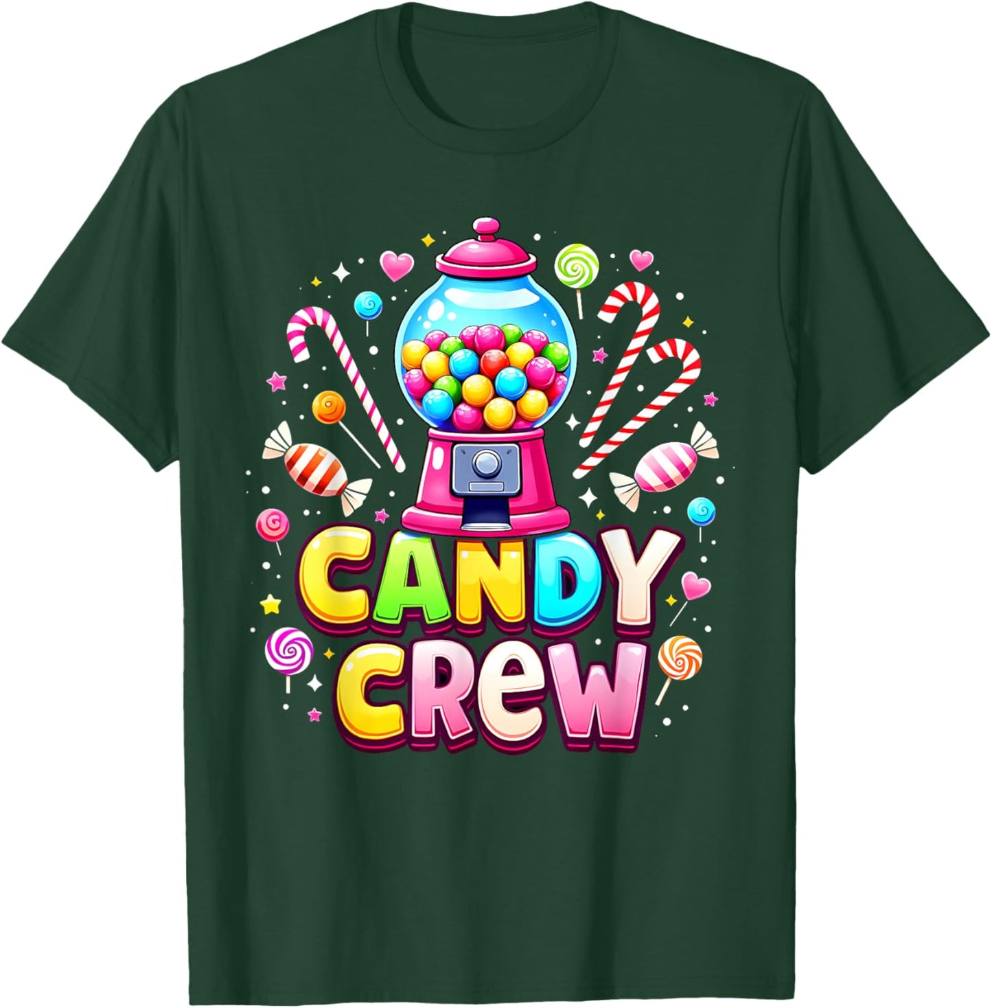 Candy Crew Candy Costume Men Women Kids Matching family T-Shirt - T-Shirt | Forest
