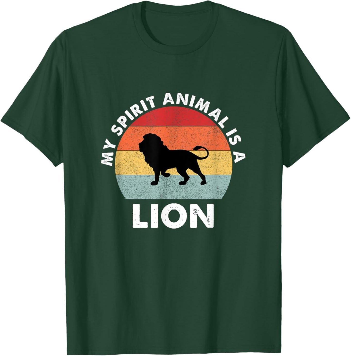 Vintage My Spirit Animal is a Lion T-Shirt - T-Shirt | Forest