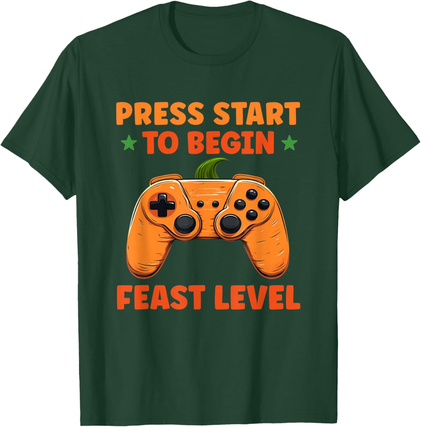 Thanksgiving Video Games Funny Gamer Boys Men Teens T-Shirt - T-Shirt | Forest