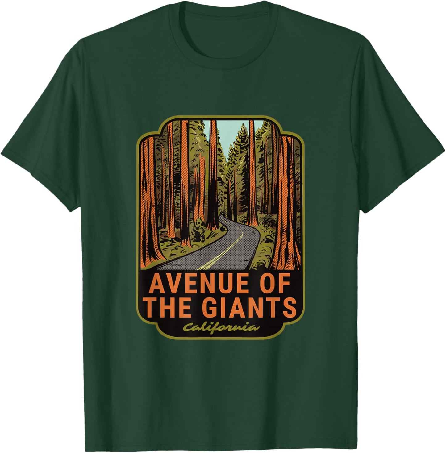 Avenue of the Giants California T-Shirt - T-Shirt | Forest