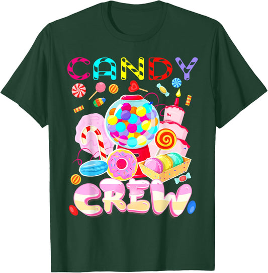 Candy Land Candy Crew Party Halloween Costumes Adult Women T-Shirt - T-Shirt | Forest