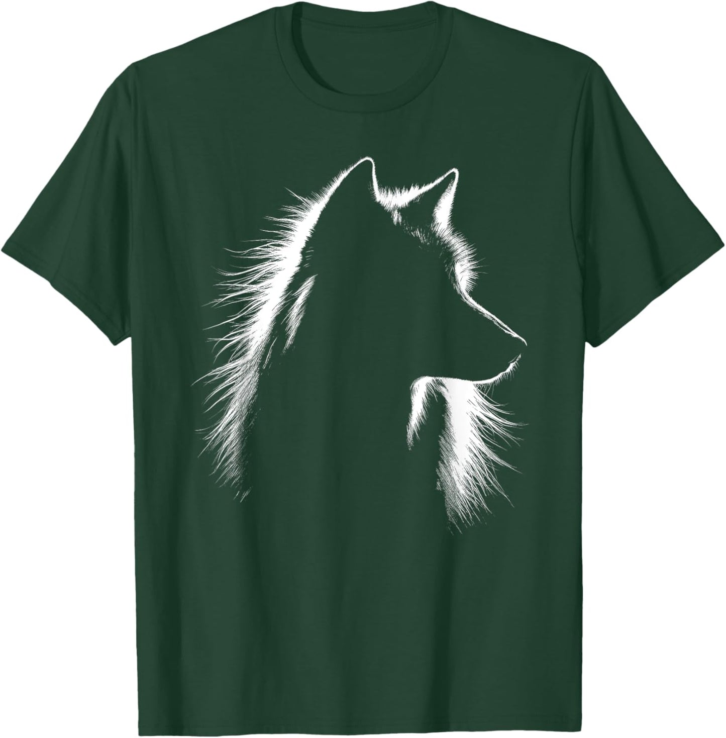 Wolf Face Lover Art Design T-Shirt - T-Shirt | Forest