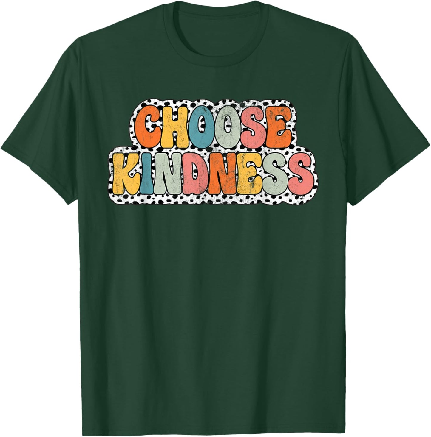 Choose Kindness Groovy Be Kind Teacher Back to school T-Shirt - T-Shirt | Forest
