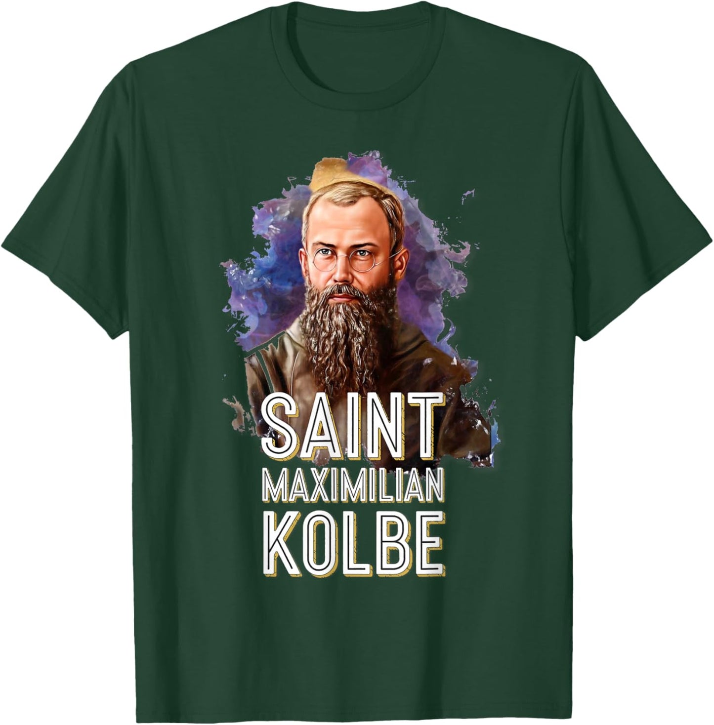 Militia of The Immaculata St. Maximilian Kolbe Catholic T-Shirt - T-Shirt | Forest