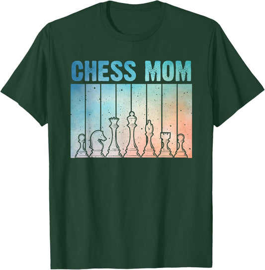 Chess Mom Design Girls Chess Lover Chess Player T-Shirt - T-Shirt | Forest