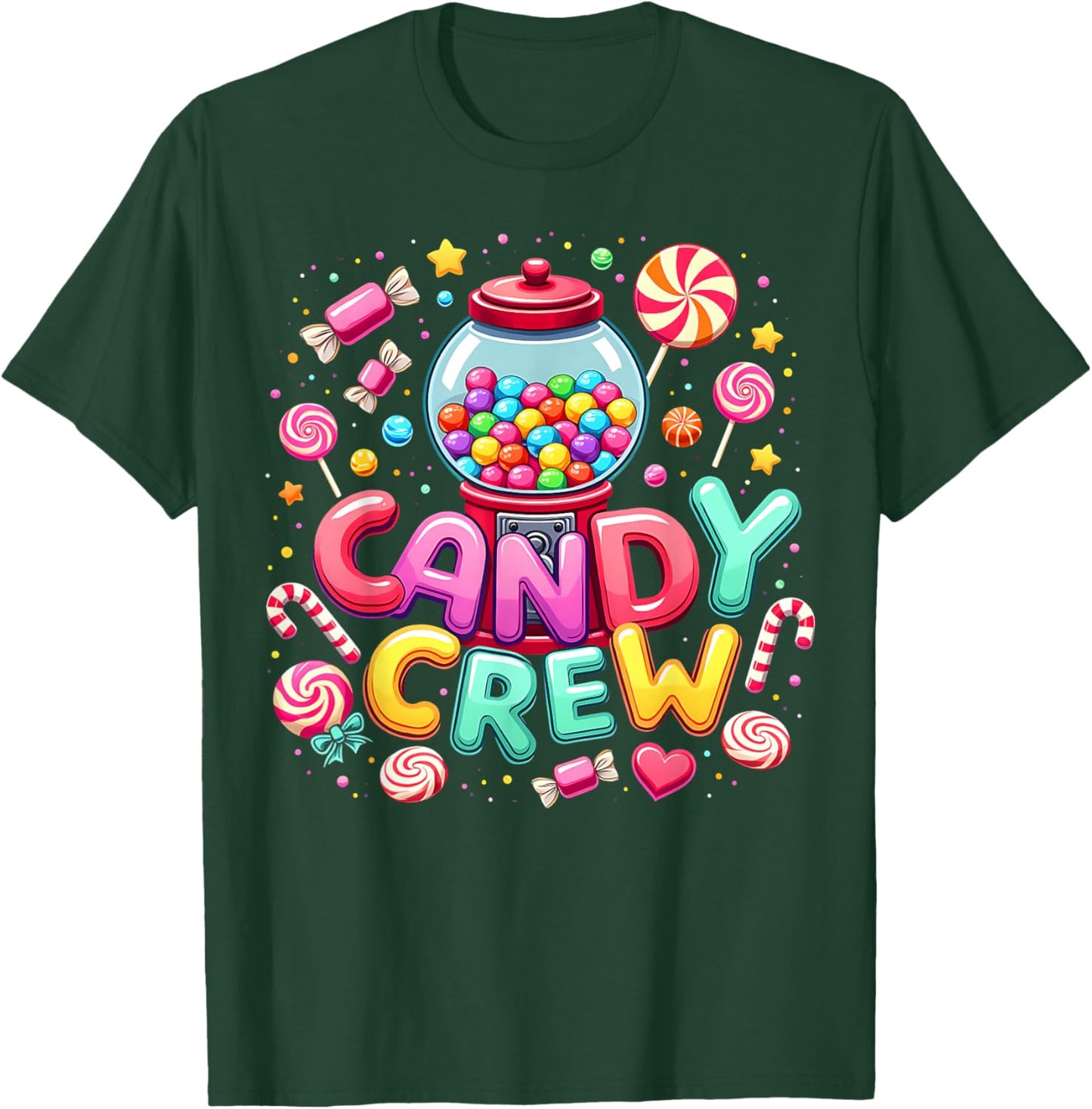 Candy Crew Candy Costume Men Women Kids Matching family T-Shirt - T-Shirt | Forest