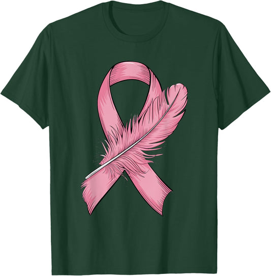 Pink Ribbon Breast Cancer Awareness T-Shirt - T-Shirt | Forest