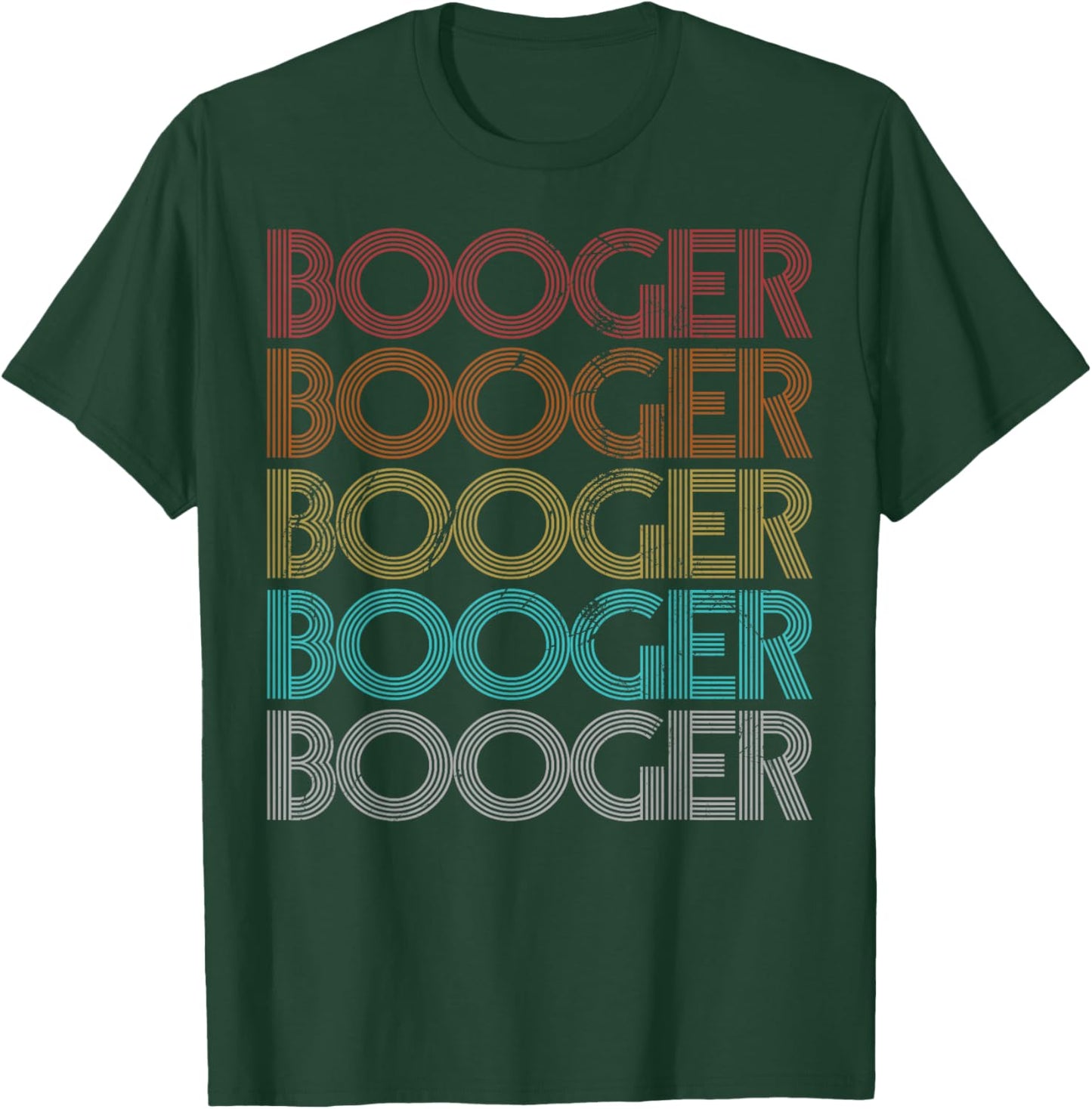 Retro Vintage Booger T-Shirt - T-Shirt | Forest