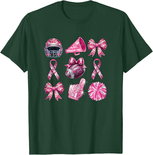 Funny Pink Out Tackle Breast Cancer Awareness For Mothers T-Shirt - T-Shirt | Forest