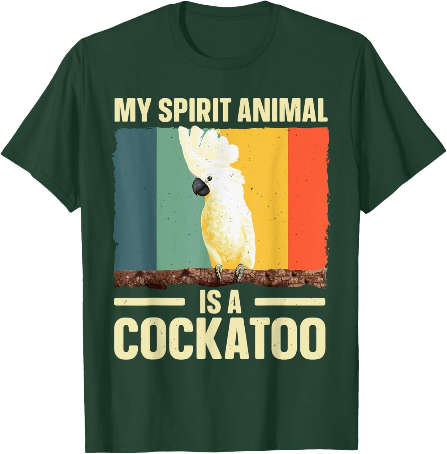 Cool Cockatoo Art Women Parrot Lovers Cockatoo Fan T-Shirt - T-Shirt | Forest