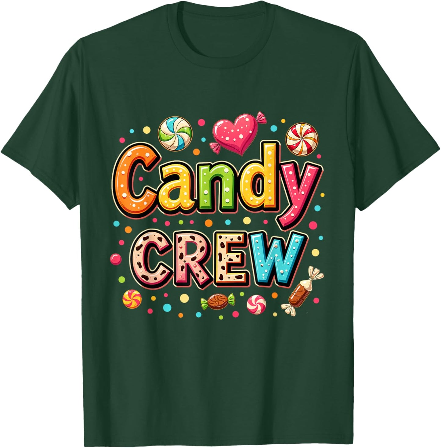 Candy Party Crew Lover Cute Halloween Trick or Treat Outfit T-Shirt - T-Shirt | Forest